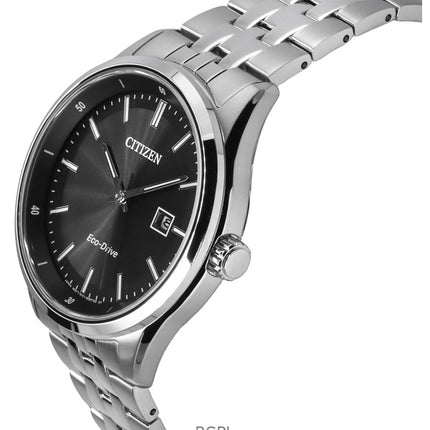 Citizen Eco-Drive Stainless Steel Black Dial BM7560-59E 100M Men's watch