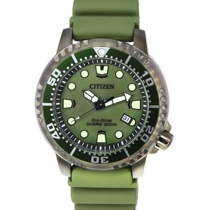 Citizen Promaster Marine Eco-Drive Green Dial Diver's BN0157-11X 200M Men's Watch