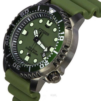 Citizen Promaster Marine Eco-Drive Green Dial Diver's BN0157-11X 200M Men's Watch