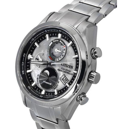 Citizen Eco-Drive Tsuki-yomi Super Titanium Radio Controlled Grey Dial BY1010-81H 100M Men's Watch