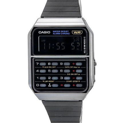 Casio Vintage Digital Calculator Stainless Steel Quartz CA-500WEGG-1B Men's Watch