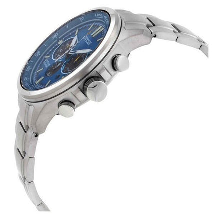 Citizen Super Titanium Chronograph Blue Dial Eco-Drive CA4570-88L 100M Men's Watch