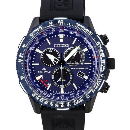 Citizen Promaster Sky A-T Radio Controlled Chronograph Blue Dial Eco-Drive Divers CB5006-02L 200M Mens Watch
