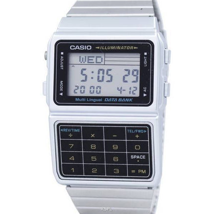 Casio Digital Stainless Steel Data Bank Multi-Lingual DBC-611-1DF DBC-611-1 Men's Watch