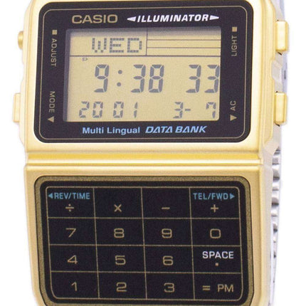 Casio Digital Stainless Steel Data Bank Multi-Lingual DBC-611G-1DF DBC-611G-1 Men's Watch