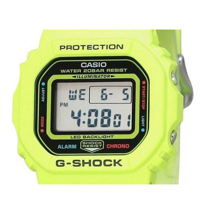 Casio G-Shock Digital Energy Park Series Yellow Bio Based Resin Strap Quartz DW-5600EP-9 200M Men's Watch