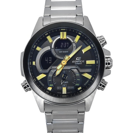 Casio Edifice Analog Digital Smartphone Link Stainless Steel Black Dial Quartz ECB-30DB-1A9 100M Men's Watch