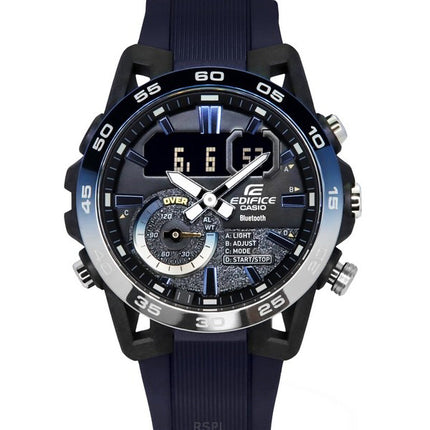 Casio Edifice Sospensione Nighttime Drive Analog Digital Smartphone Link Quartz ECB-40NP-1A 100M Men's Watch