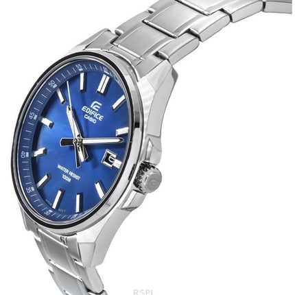 Casio Edifice Analog Stainless Steel Blue Dial Quartz EFV-150D-2A 100M Men's Watch