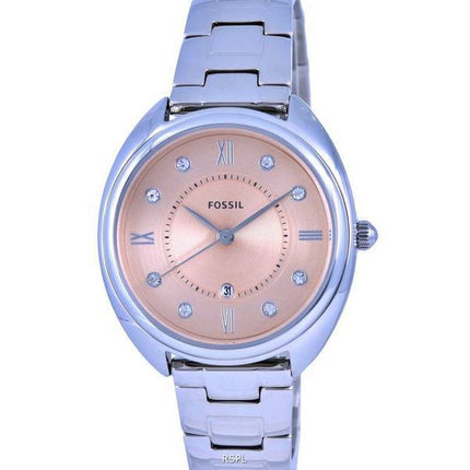 Fossil Gabby Crystal Accents Rose Gold Tone Dial Quartz ES5146 Women's Watch