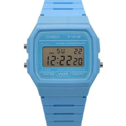 Casio Digital Blue Resin Strap Quartz F-91WC-2A Unisex Watch