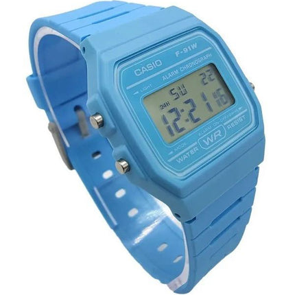 Casio Digital Blue Resin Strap Quartz F-91WC-2A Unisex Watch