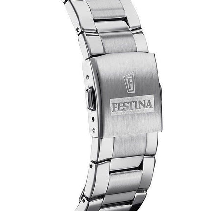 Festina Sport Chronograph Stainless Steel Black Dial Quartz F20463-4 100M Men's Watch