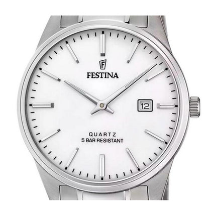 Festina Classic Stainless Steel White Dial Quartz F20511-2 Men's Watch