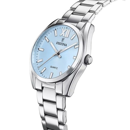 Festina Boyfriend Stainless Steel Blue Dial Quartz F20622-3 Women's Watch