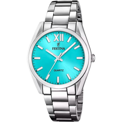 Festina Alegria Stainless Steel Turquoise Dial Quartz F20622-D Women's Watch