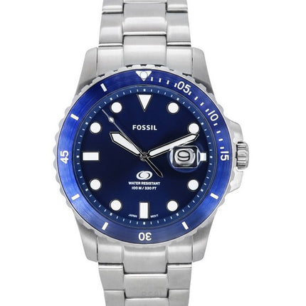 Fossil Blue Dive Stainless Steel Blue Dial Quartz FS6029 100M Men's Watch