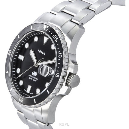 Fossil Blue Dive Stainless Steel Black Dial Quartz FS6032 100M Men's Watch