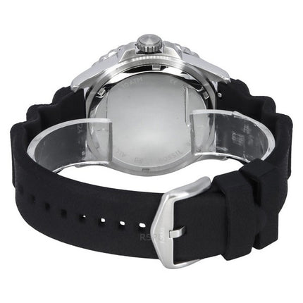 Fossil Blue GMT Silicone Strap Black Dial Quartz FS6036 100M Men's Watch