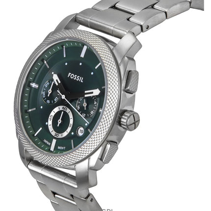 Fossil Machine Chronograph Stainless Steel Green Dial Quartz FS6079 Men's Watch