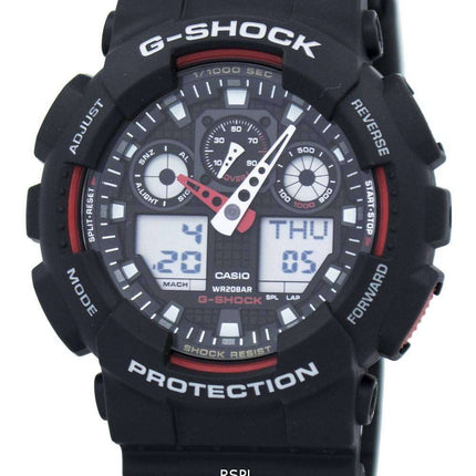 Casio G-Shock Velocity Indicator Alarm GA-100-1A4 GA100-1A4 Men's Watch