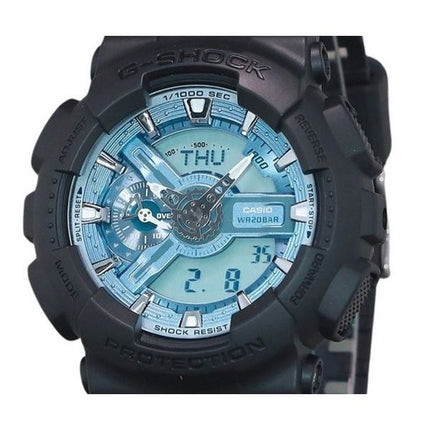 Casio G-Shock Analog Digital Resin Strap Ocean Blue Dial Quartz GA-110CD-1A2 200M Men's Watch