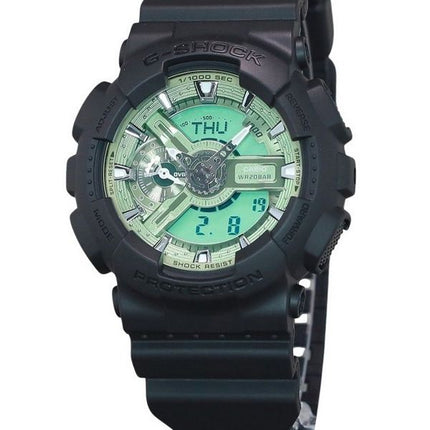 Casio G-Shock Analog Digital Resin Strap Mint Green Dial Quartz GA-110CD-1A3 200M Men's Watch