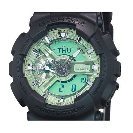 Casio G-Shock Analog Digital Resin Strap Mint Green Dial Quartz GA-110CD-1A3 200M Men's Watch