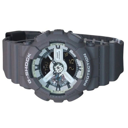 Casio G-Shock Hidden Glow Series Analog Digital Resin Strap Grey Dial Quartz GA-110HD-8A 200M Men's Watch