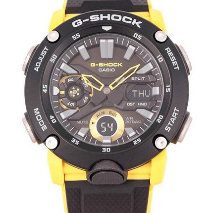 Casio G-Shock Carbon Core Guard Digital Analog Black Dial Quartz GA-2000-1A9 GA2000-1 200M Men's Watch