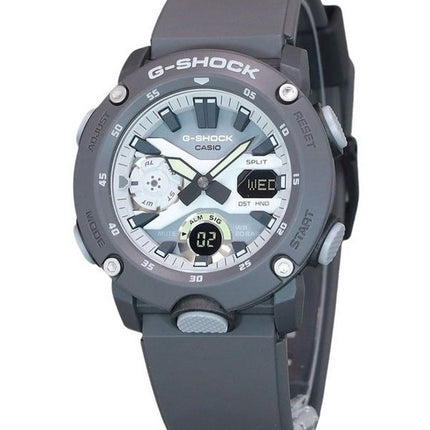 Casio G-Shock Hidden Glow Series Analog Digital Resin Strap Grey Dial Quartz GA-2000HD-8A 200M Men's Watch