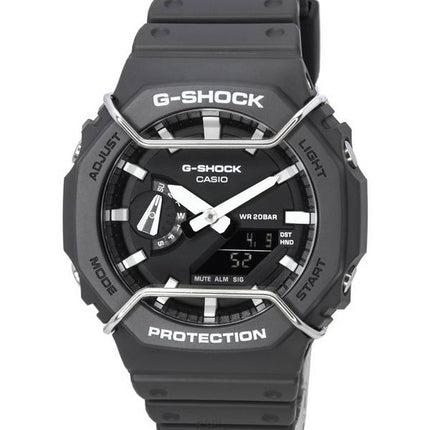 Casio Tone-on-Tone G-Shock Analog Digital Black Dial Quartz GA-2100PTS-8A GA2100PTS-8 200M Men's Watch