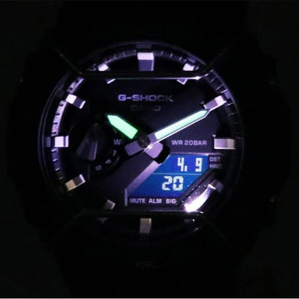 Casio Tone-on-Tone G-Shock Analog Digital Black Dial Quartz GA-2100PTS-8A GA2100PTS-8 200M Men's Watch