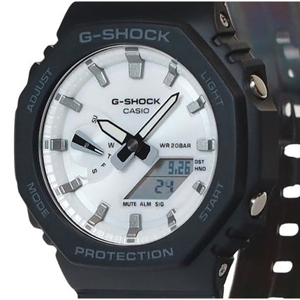 Casio G-Shock Analog Digital Bio-Based Resin Strap White Dial Quartz GA-2100WD-1A 200M Men's Watch