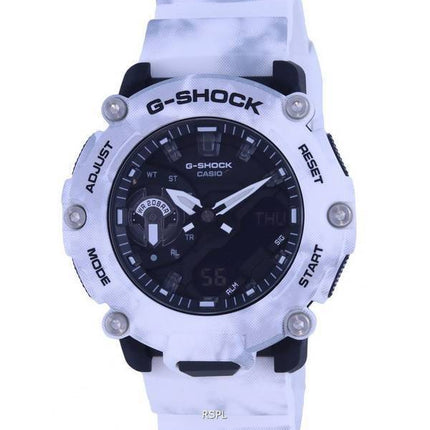 Casio G-Shock Grunge Snow Camouflage Analog Digital Quartz GA-2200GC-7A GA2200GC-7 200M Men's Watch