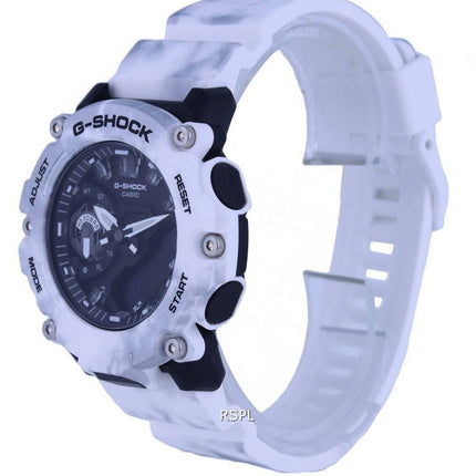 Casio G-Shock Grunge Snow Camouflage Analog Digital Quartz GA-2200GC-7A GA2200GC-7 200M Men's Watch