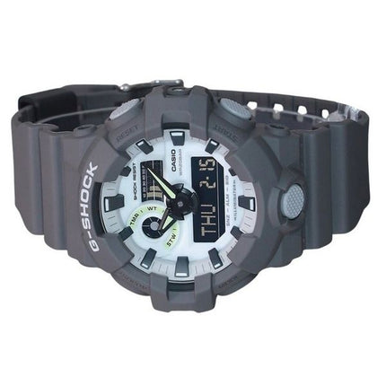 Casio G-Shock Hidden Glow Series Analog Digital Resin Strap Grey Dial Quartz GA-700HD-8A 200M Men's Watch