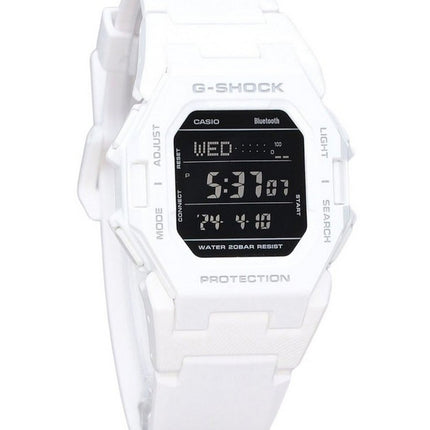 Casio G-Shock Digital Smartphone Link White Resin Strap Quartz GD-B500-7 200M Men's Watch