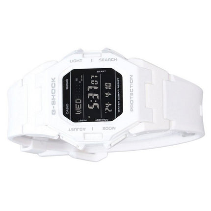 Casio G-Shock Digital Smartphone Link White Resin Strap Quartz GD-B500-7 200M Men's Watch