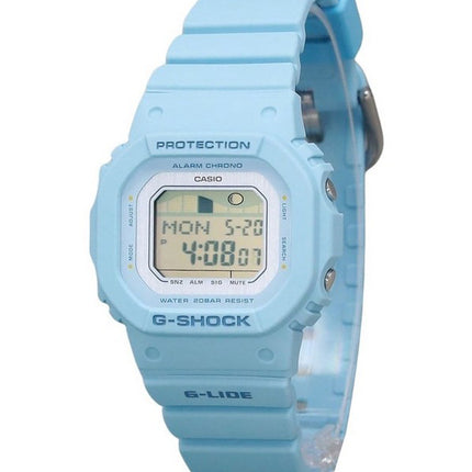 Casio G-Shock G-Lide Digital Light Blue Bio Based Resin Strap Quartz GLX-S5600-2 200M Women's Watch