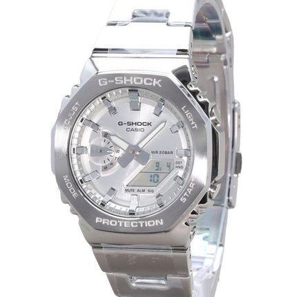 Casio G-Shock G-Steel Analog Digital Silver Dial Quartz GM-2110D-7A 200M Men's Watch