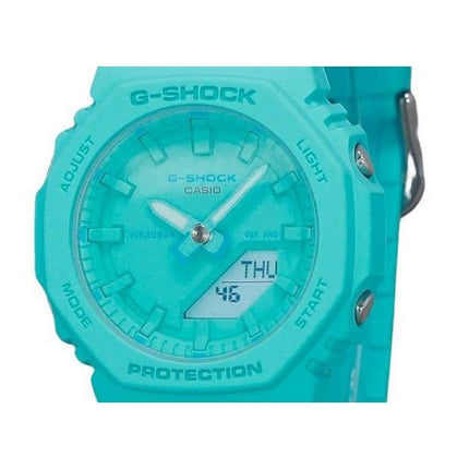 Casio G-Shock Analog Digital Resin Strap Turquoise Dial Quartz GMA-P2100-2A 200M Womens Watch