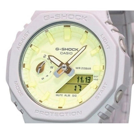 Casio G-Shock Natures Colour Series Analog Digital Yellow Dial Quartz GMA-S2100NC-4A 200M Women's Watch