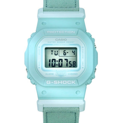 Casio G-Shock Digital Organic Blue Cloth Strap Bio-Based Resin Quartz GMD-S5600CT-3 200M Women's Watch