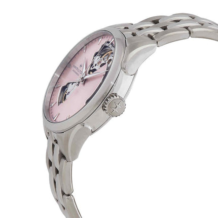 Hamilton Jazzmaster Stainless Steel Pink Open Heart Dial Automatic H32215170 Women's Watch