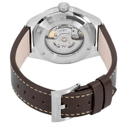 Hamilton Khaki Field Expedition Leather Strap White Dial Automatic H70315510 100M Men's Watch