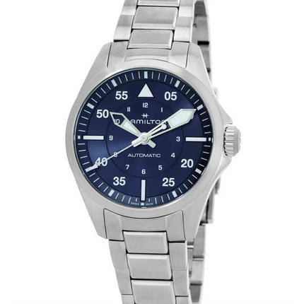 Hamilton Khaki Aviation Pilot Stainless Steel Blue Dial Automatic H76215140 100M Men's Watch