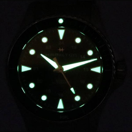 Hamilton Khaki Navy Scuba Black Dial Automatic Diver's H82515130 300M Men's Watch