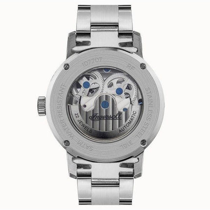 Ingersoll The Jazz Stainless Steel Blue Skeleton Dial Automatic I07707 Men's Watch