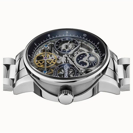 Ingersoll The Jazz Stainless Steel Blue Skeleton Dial Automatic I07707 Men's Watch